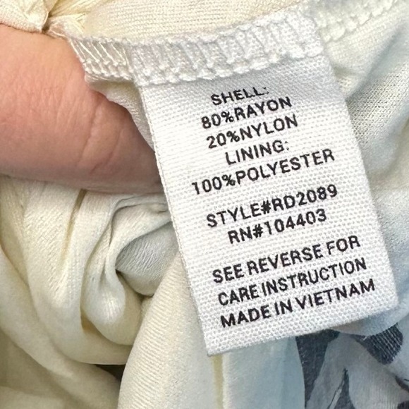 August Sky Black White Floral Maxi Dress Puff Sleeve Bohemian Prairie Milkmaid M - Picture 6 of 9